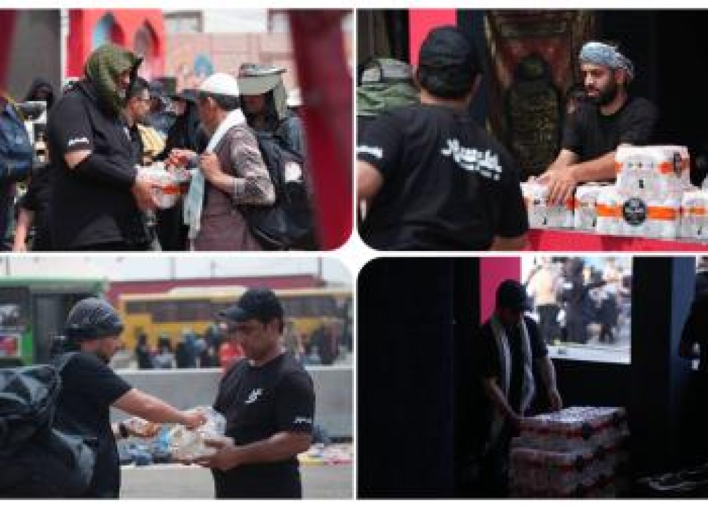 توزیع بیش از 800 هزار بطری آب میان زائران حسینی توزیع بیش از 800 هزار بطری آب میان زائران حسینی